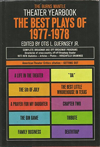 Imagen de archivo de The Best Plays of 1977-1978 a la venta por HPB-Ruby