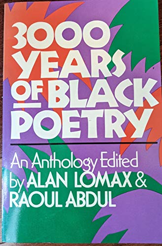 Stock image for 3000 Years of Black Poetry: An Antholog for sale by ThriftBooks-Atlanta