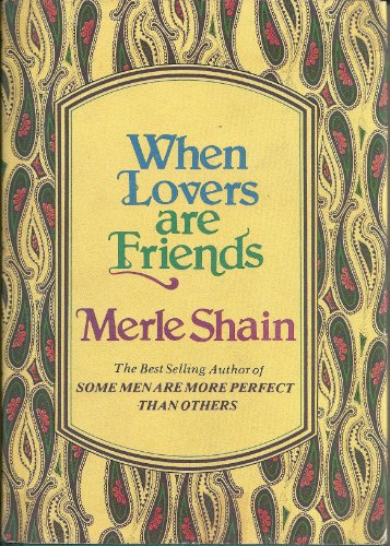 Imagen de archivo de When Lovers Are Friends a la venta por Better World Books