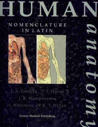 Imagen de archivo de Human Anatomy - Nomenclature In Latin a la venta por Basi6 International