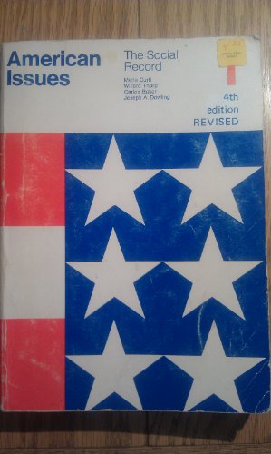 9780397472307: American Issues: The Social Record