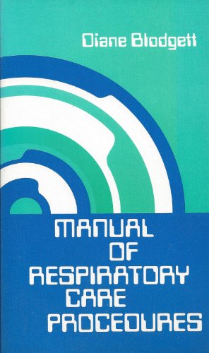 Beispielbild fr Manual of Respiratory Care Procedures zum Verkauf von Better World Books