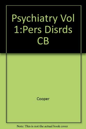 9780397508105: Psychiatry Vol 1:Pers Disrds CB