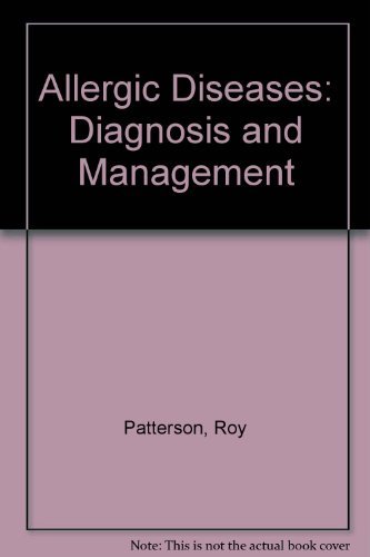 Imagen de archivo de Allergic Diseases : Diagnosis and Management a la venta por Better World Books