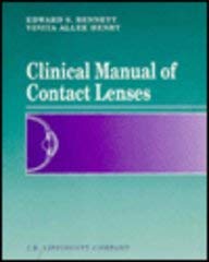 Beispielbild fr Clinical Manual of Contact Lenses zum Verkauf von Anybook.com
