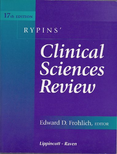 Imagen de archivo de Rypins' Clinical Sciences Review a la venta por HPB-Red