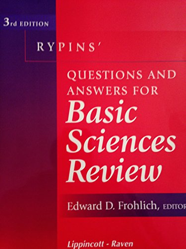 Imagen de archivo de Rypins* Questions & Answers for Basic Sciences Review (Rypins* Reviews) a la venta por Basi6 International