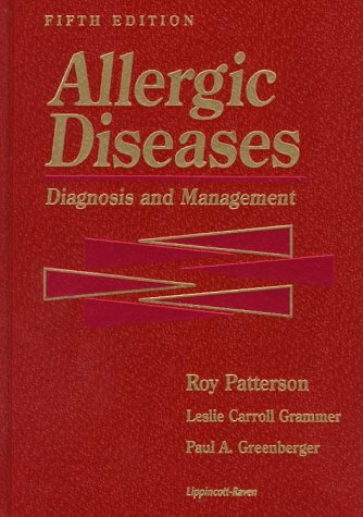 Imagen de archivo de Patterson's Allergic Diseases : Treatment and Prevention a la venta por Better World Books: West