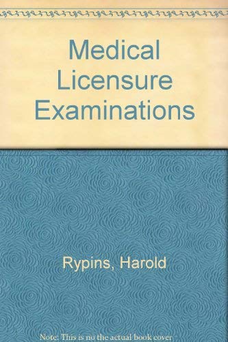 Imagen de archivo de Rypins' Medical Licensure Examinations a la venta por HPB-Red