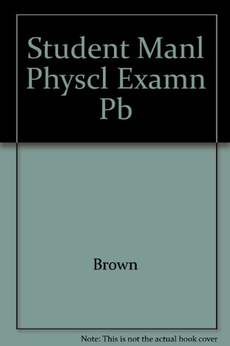 Beispielbild fr Student Manual of Physical Examination zum Verkauf von Wonder Book