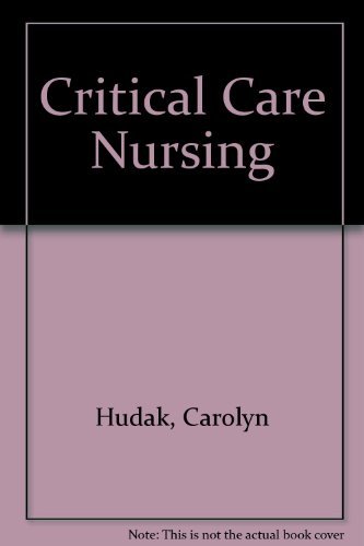 Imagen de archivo de Critical Care Nursing a la venta por Anybook.com