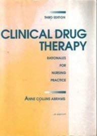 9780397548019: Clinical Drug Therapy: Rationales for Nursing Practice