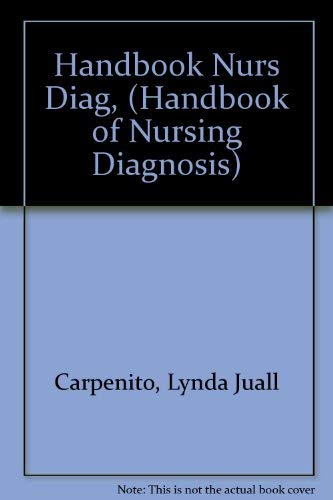 Stock image for Handbook of Nursing Diagnosis for sale by Wonder Book