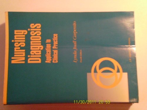 Stock image for Nursing diagnosis: Application to clinical practice for sale by Idaho Youth Ranch Books
