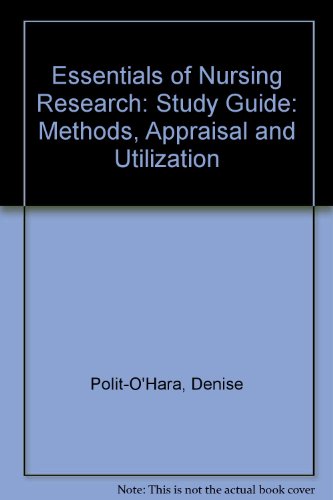 Study Guide for Essentials of Nursing Research (9780397549238) by Polit-O'Hara, Denise