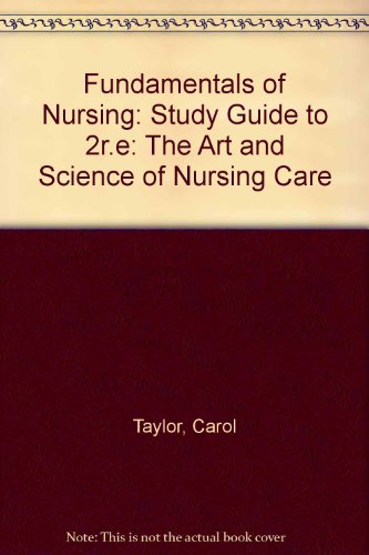 Beispielbild fr Study Guide to Accompany "Fundamentals of Nursing: The Art and Science of Nursing Care" zum Verkauf von HPB-Red