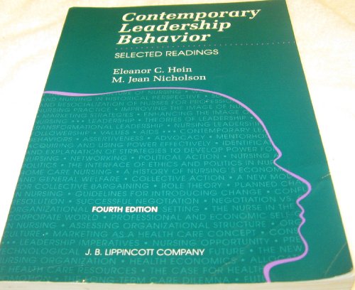 Imagen de archivo de Contemporary Leadership Behavior: Selected Readings a la venta por HPB-Ruby