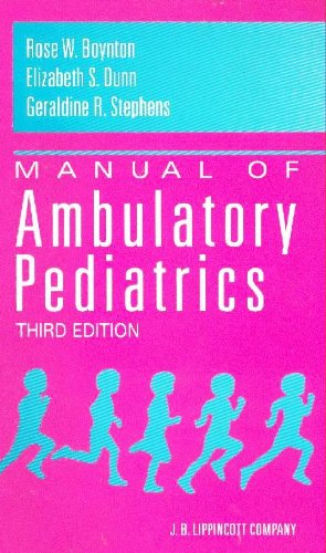 Beispielbild fr Manual of Ambulatory Pediatrics zum Verkauf von Wonder Book