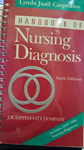 Stock image for Handbook of Nursing Diagnosis for sale by Wonder Book