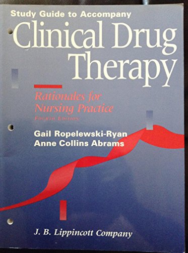 Stock image for Clinical Drug Therapy: Rationales for Nursing Practice: Study Guide for sale by HPB-Red