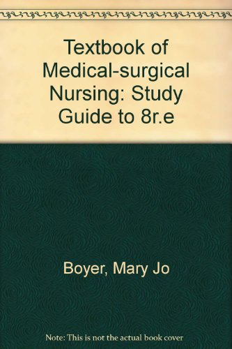 Imagen de archivo de Study Guide to Accompany Brunner and Suddarth's Textbook of Medical-Surgical Nursing a la venta por SecondSale