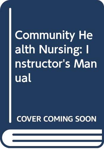 Stock image for Community Health Nursing: Instructor's Manual for sale by HPB-Red