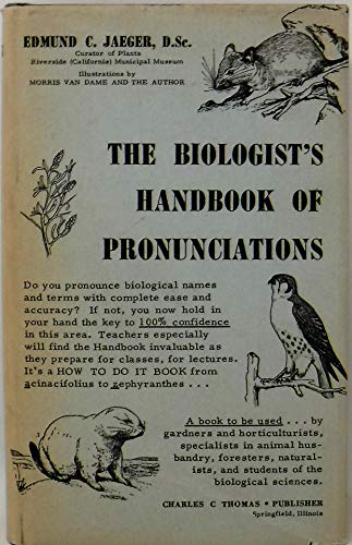 9780398009151: Title: Biologists Handbook of Pronunciations
