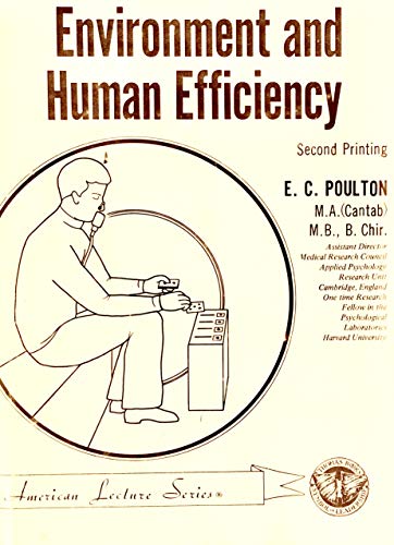 Beispielbild fr Environment and Human Efficiency zum Verkauf von The Book Cellar, LLC