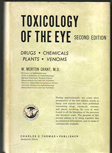 Imagen de archivo de Toxicology of the eye;: Drugs, chemicals, plants, venoms, a la venta por HPB-Red