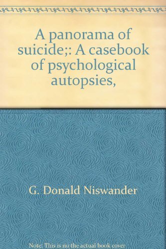 Imagen de archivo de A Panorama of Suicide a la venta por Better World Books: West