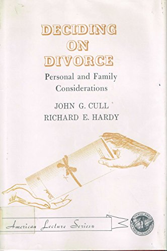 Stock image for Deciding on divorce;: Personal and family considerations (American lecture series, publication no. 935. A publication in the Bannerstone division of . in social and rehabilitation psychology) for sale by Earthlight Books