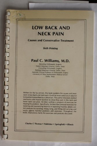 Low Back and Neck Pain; Causes and Conservative Treatment