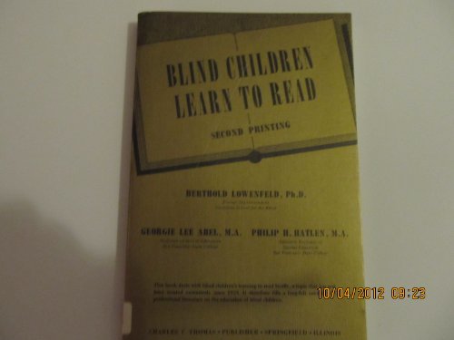 Beispielbild fr Blind Children Learn to Read zum Verkauf von Wonder Book