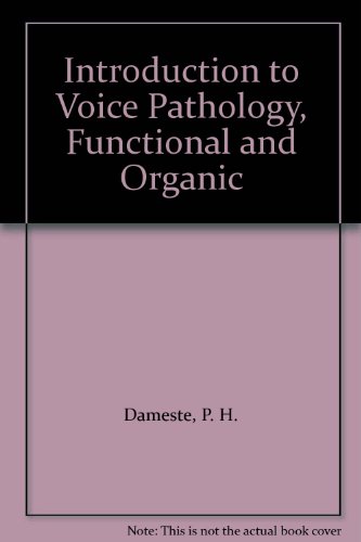 Imagen de archivo de An Introduction to Voice Pathology a la venta por Better World Books