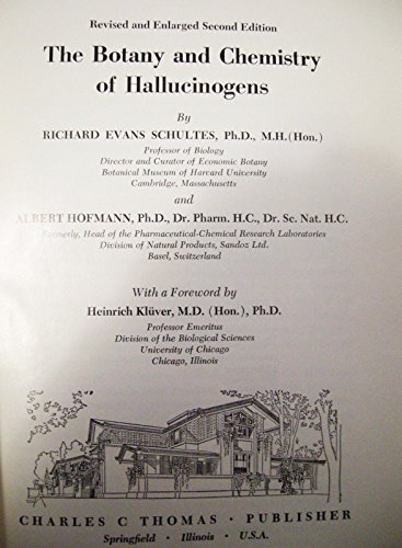 Beispielbild fr The Botany and Chemistry of Hallucinogens (American Lecture Series) zum Verkauf von Books Unplugged
