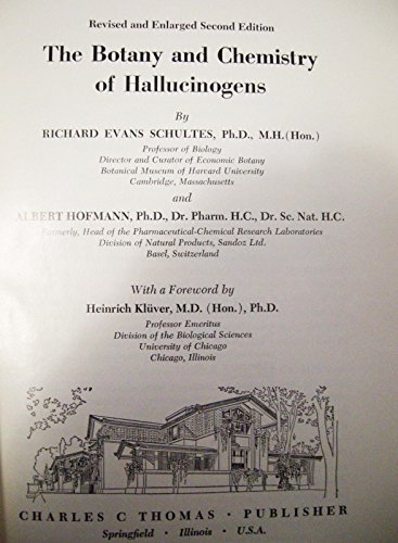 Stock image for The Botany and Chemistry of Hallucinogens (American Lecture Series) for sale by Books Unplugged