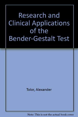 Imagen de archivo de Research and Clinical Applications of the Bender-Gestalt Test a la venta por Better World Books