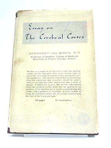 Imagen de archivo de Essay on the Cerebral Cortex a la venta por ThriftBooks-Dallas