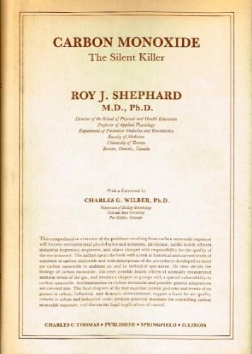 Imagen de archivo de Carbon Monoxide, the Silent Killer (American lecture series) a la venta por HPB-Red