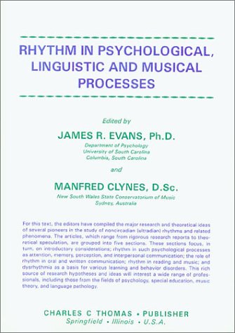 Beispielbild fr Rhythm in Psychological, Linguistic and Musical Processes zum Verkauf von Better World Books