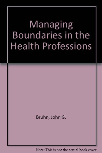 Stock image for Managing Boundaries in the Health Professions for sale by HPB-Red
