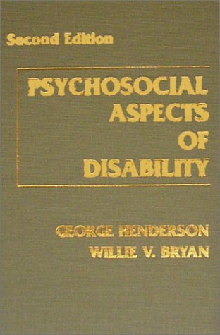 9780398066789: Psychosocial Aspects of Disability