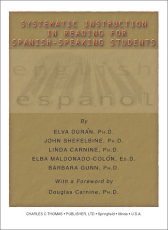 Beispielbild fr Systematic Instruction in Reading for Spanish-Speaking Students zum Verkauf von HPB-Red
