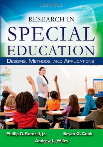 Stock image for Research in Special Education: Designs, Methods, and Applications for sale by SecondSale