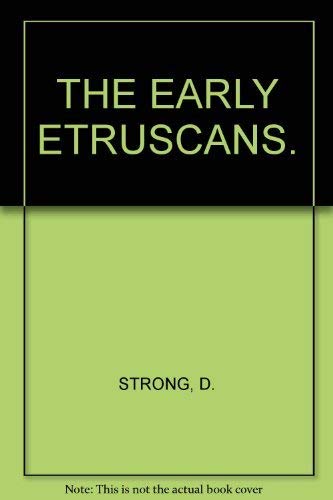 Stock image for The Early Etruscans for sale by HPB-Movies