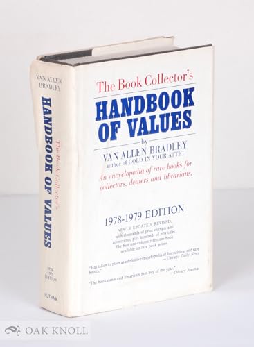Stock image for The Book Collector's Handbook of Values: Third Edition, 1978-1979 (Revised and Enlarged) for sale by UHR Books