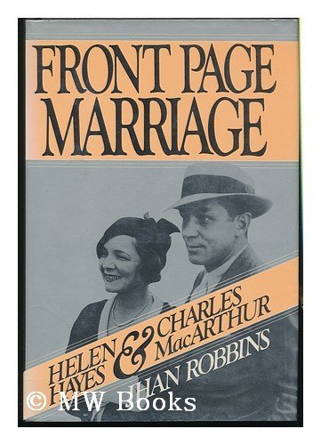 Beispielbild fr Front Page Marriage zum Verkauf von Wonder Book