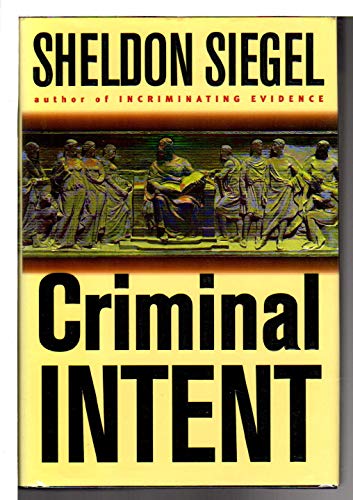 Stock image for Criminal Intent for sale by The Warm Springs Book Company