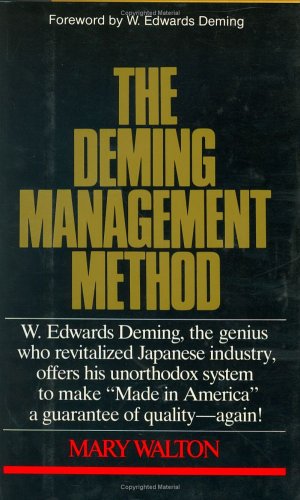 Imagen de archivo de the Deming Management Method a la venta por ThriftBooks-Dallas