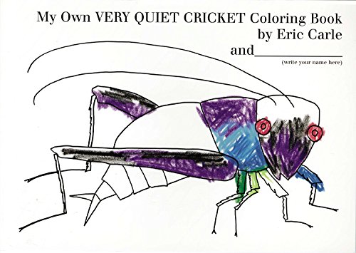 Stock image for My Own Very Quiet Cricket Coloring Book Format: Paperback for sale by INDOO